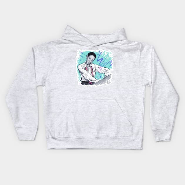 Jelly Roll Morton - An illustration by Paul Cemmick Kids Hoodie by PLAYDIGITAL2020